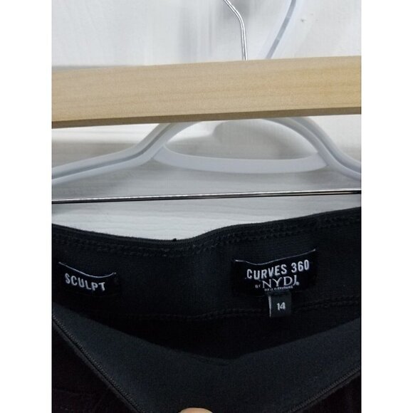 NYDJ Curves 360 Size 14 Sculpt Pull On Legging Black Skinny - Picture 3 of 6